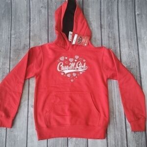 Girls Case IH Girl Hooded Sweatshirt Size Lg 14/16